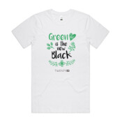 Green Is The New Black - Organic Unisex Tee White
